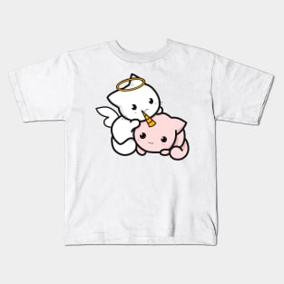 cat angel and cat unicorn Kids T-Shirt